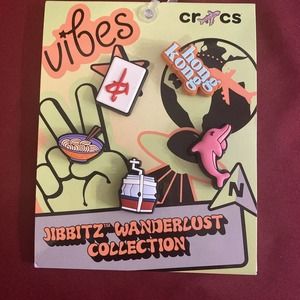 CROCS Hong Kong Charms Jibbitz Wanderlust Collection NWT